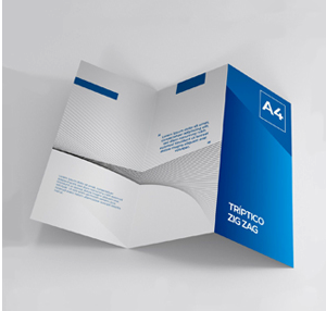 triptico a4 zigzag