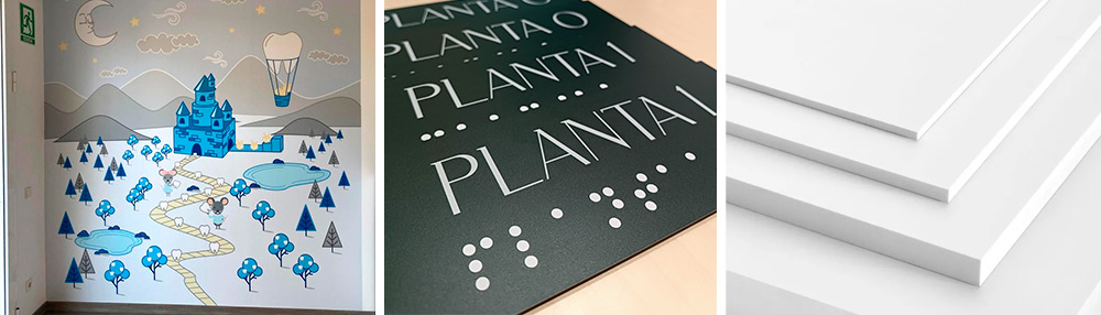 placa pvc rotulada